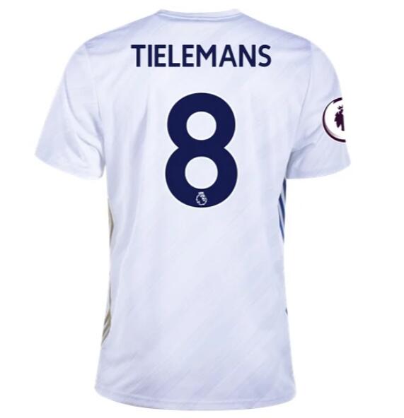 Leicester City Away Kit Soccer Jersey YOURI TIELEMANS #8 2020/21